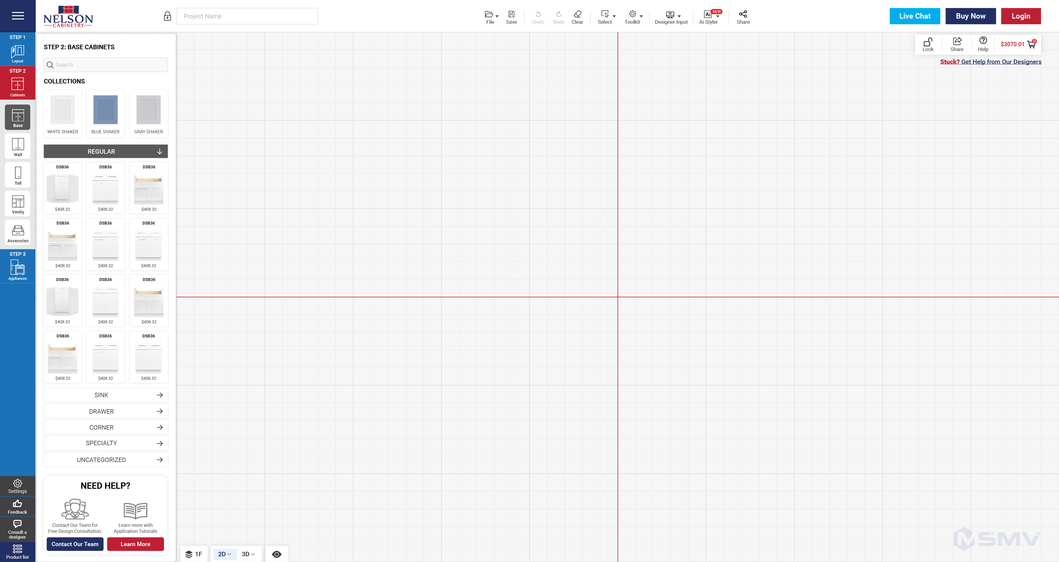 screenshot of MSMV Design